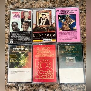Vintage Christmas Cassette Tapes Lot Of 14 Music Various Artists & Music Styles
